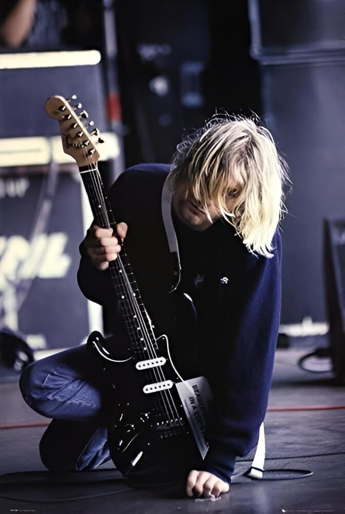 Kurt Cobain Kneeling