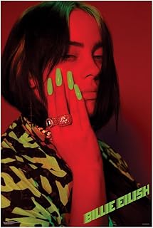 Billie Eilish Green Nails